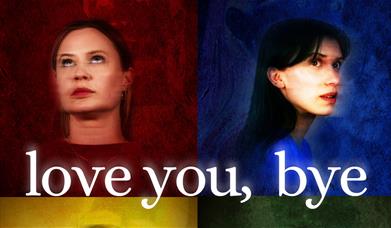 Two female heads - Love You, Bye at Ustinov Studio
