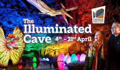 The Illuminated Cave at Cheddar Gorge and Caves