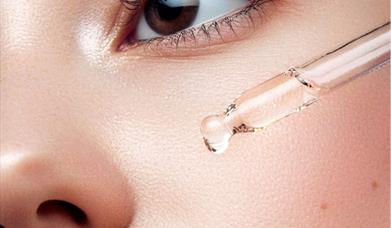 Woman doing skincare