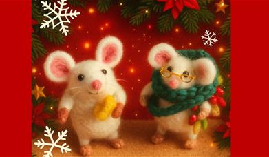 Needle Felted Mice