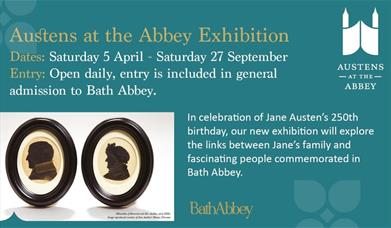 Austens at the Abbey exhibition poster