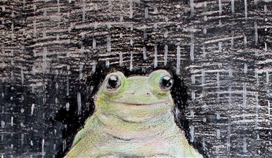 I'm A Perfect 10 Exhibition Painting, Frog