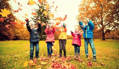 Children enjoying Autumn