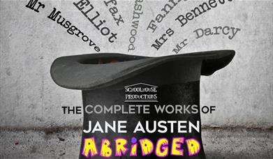Jane Austen character names jumping out of a top hat