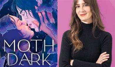 Kika Hatzopoulou  and book cover.