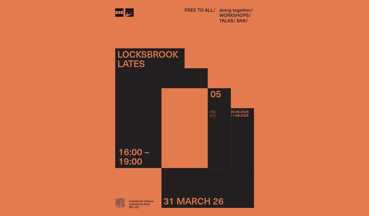 Locksbrook Lates Logo with date and time