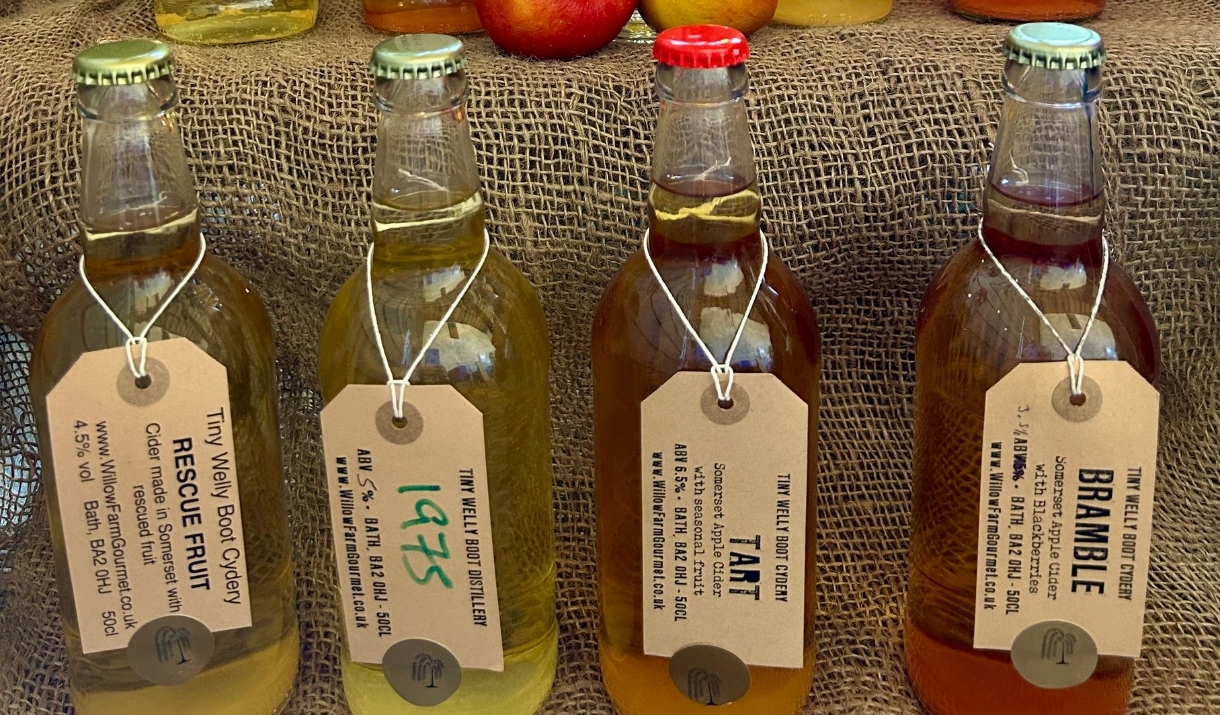 Bottles of cider