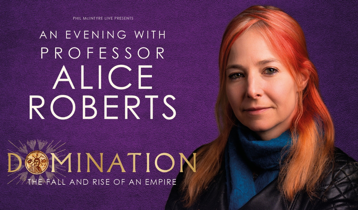 woman (Alice Roberts) posing for a photo