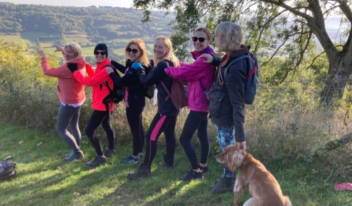 Participants enjoying the Circuit of Bath Walk