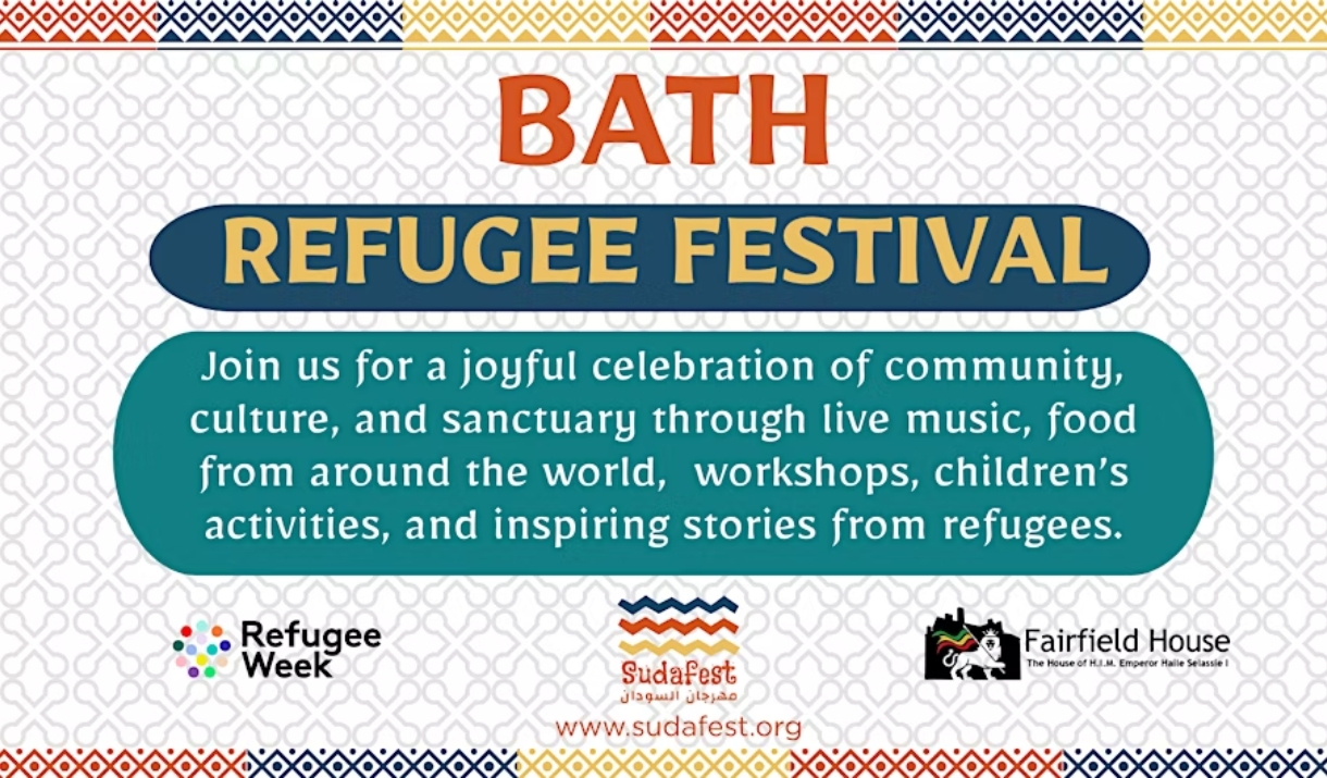 A poster advertising the Bath Refugee Festival