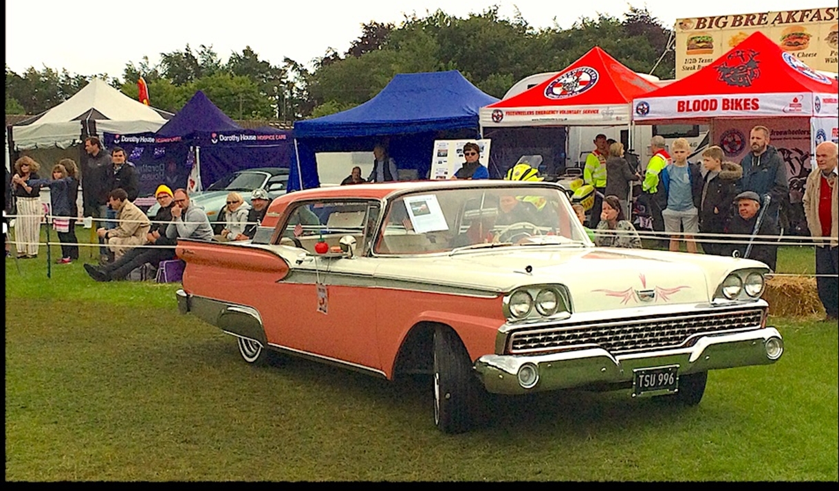 Classic American Car in Show Ring