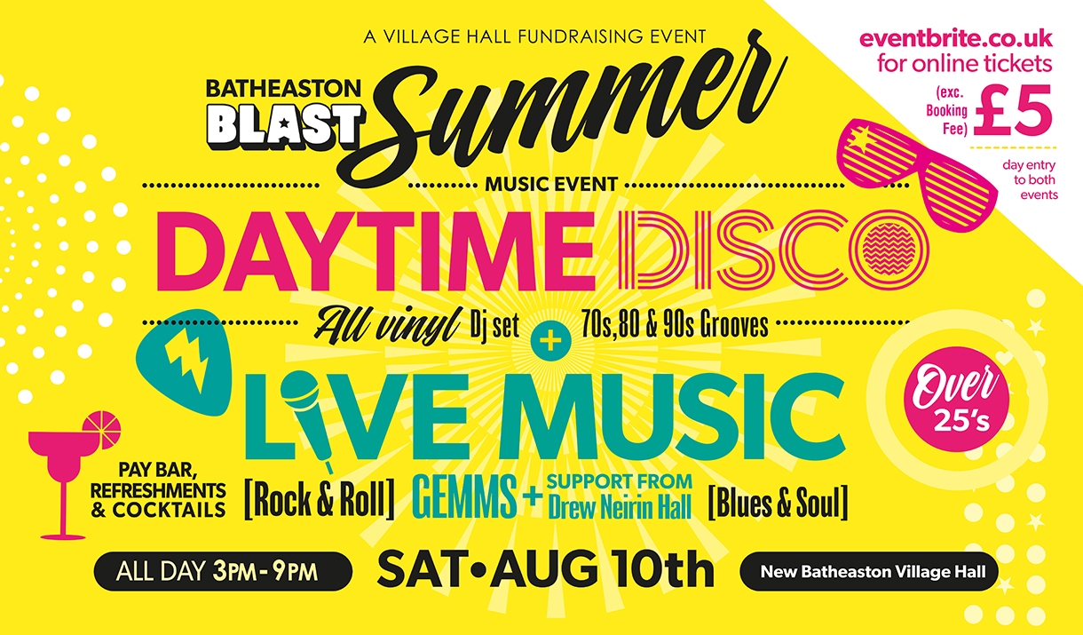 Batheaston Blast Summer Music Event Poster