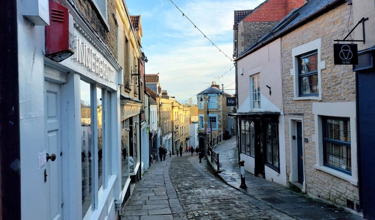 An image of Catherine Hill in Frome, Somerset