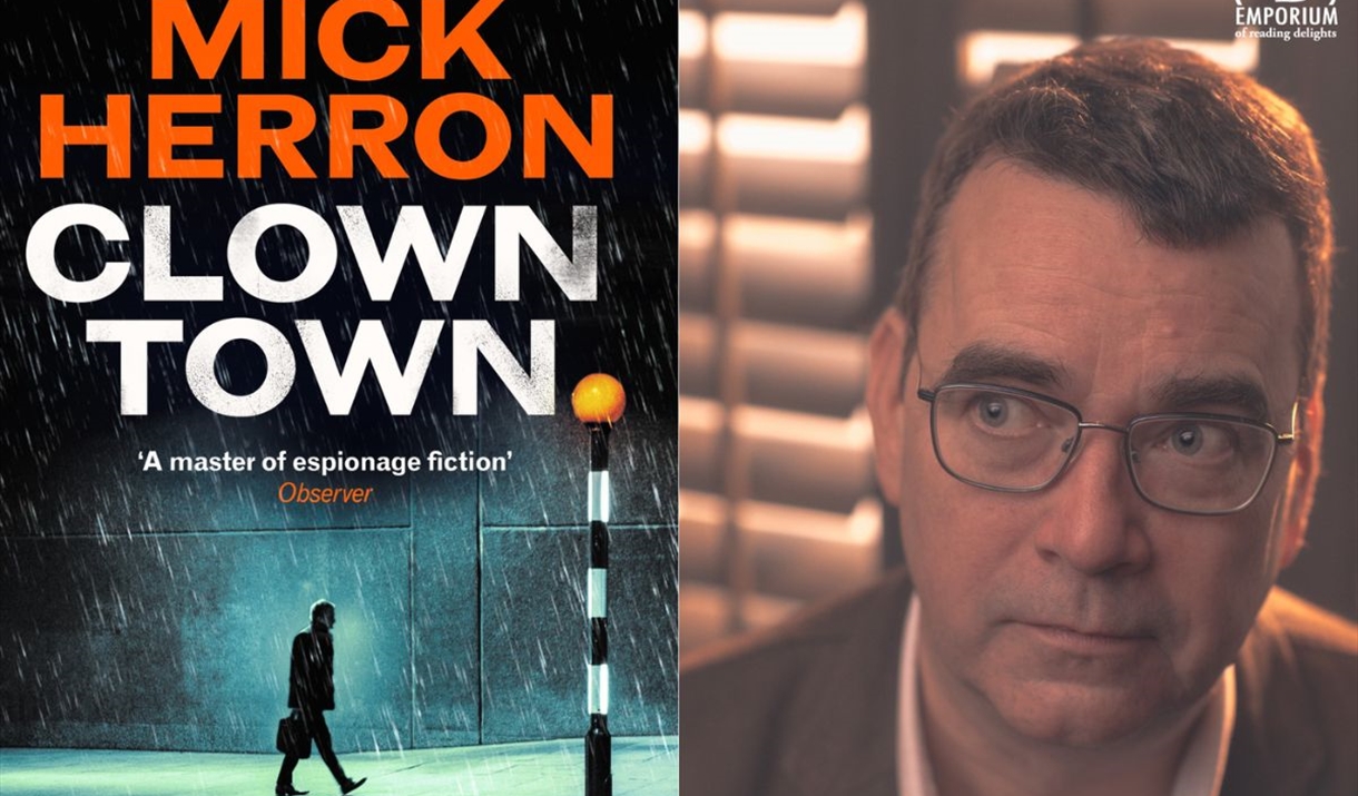 Mick Herron and the cover of his book