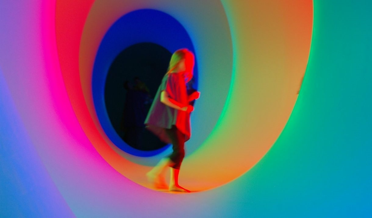 Inside Colourscape Installation