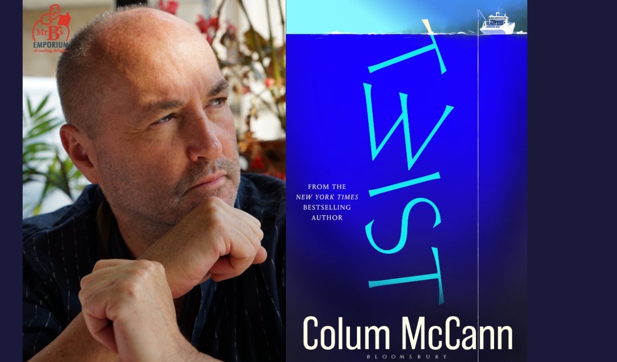 Colum McCan and his new book.