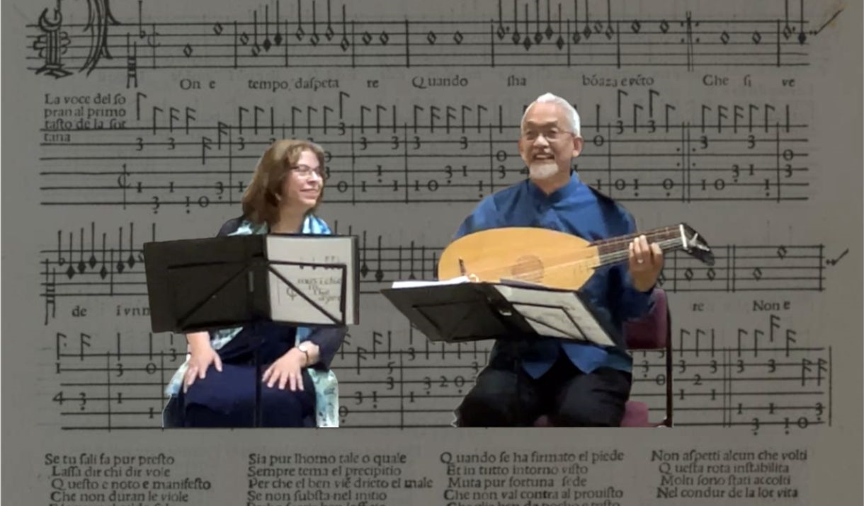 Jane and Din against music facsimile