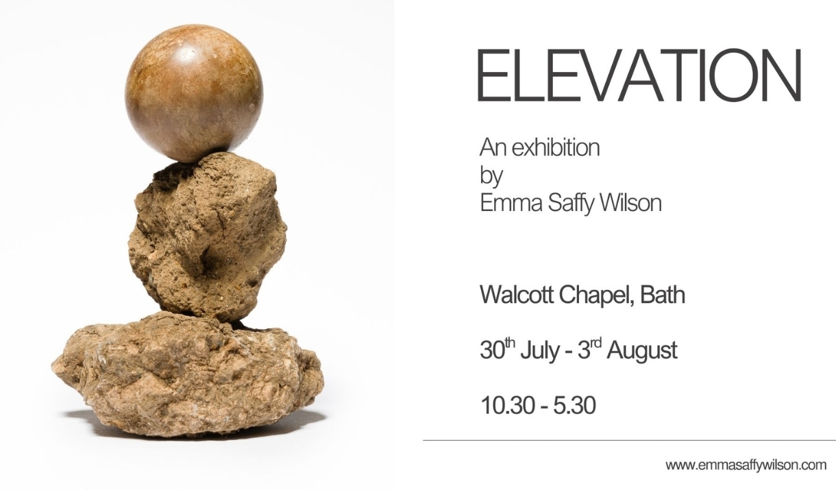 A poster advertising an art exhibition by Emma Saffy Wilson at Walcot Chapel in Bath