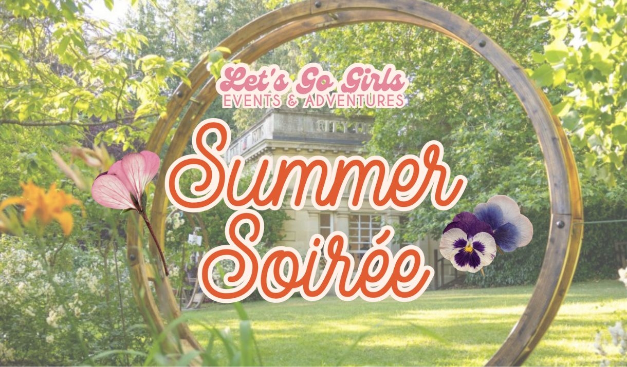 poster for a summer soiree at the temple of minerva in bath