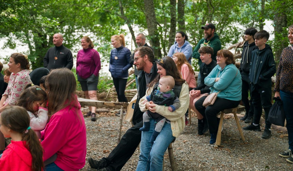 group of people gathered at outdoor event
