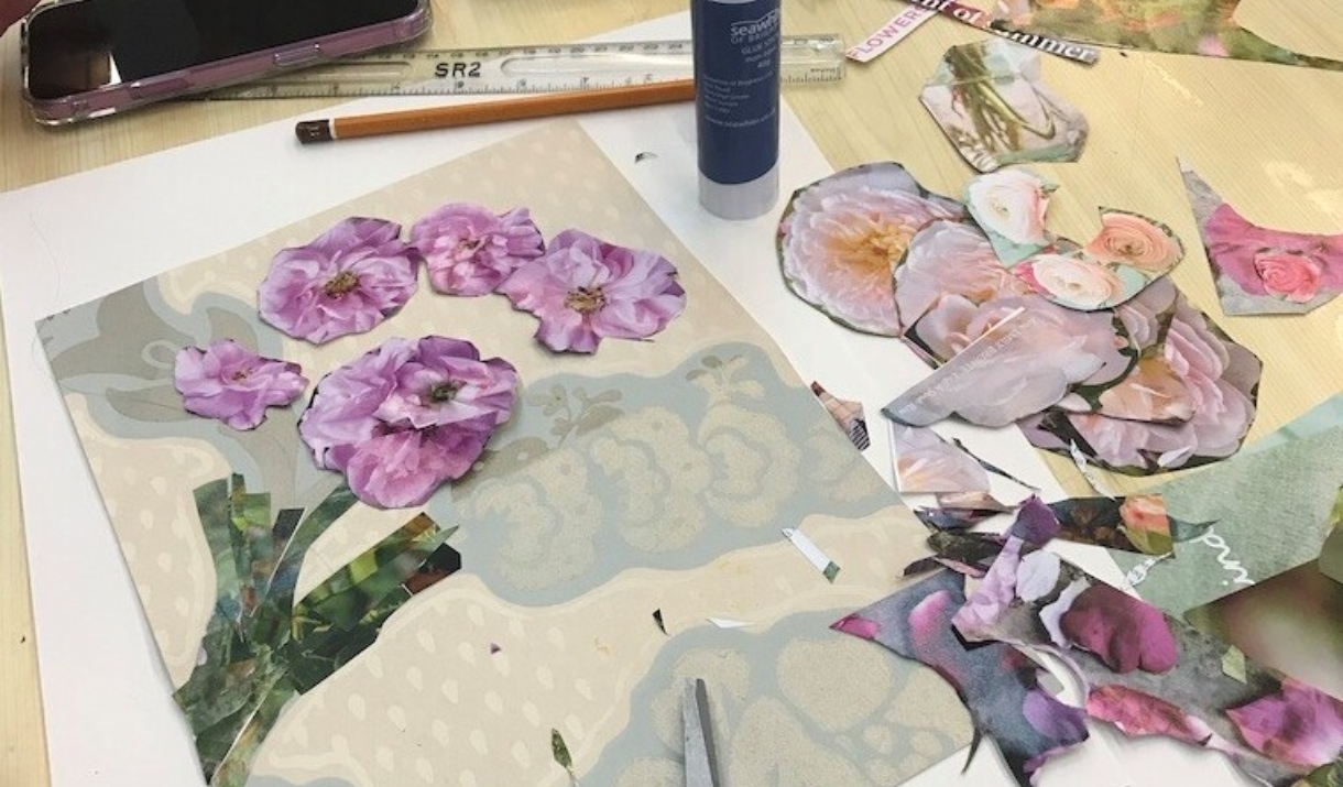Crafting a collage image