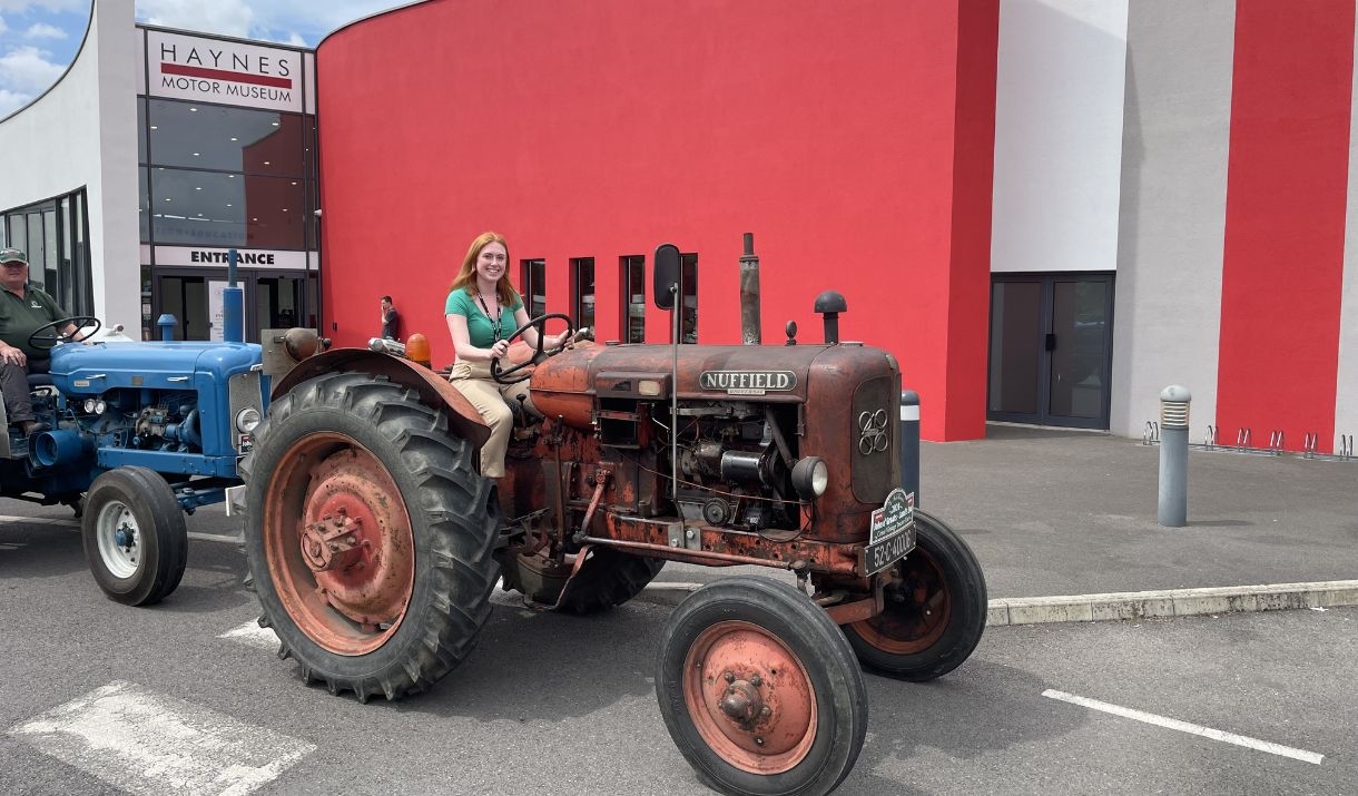 Tractors outside Haynes Motor Museum