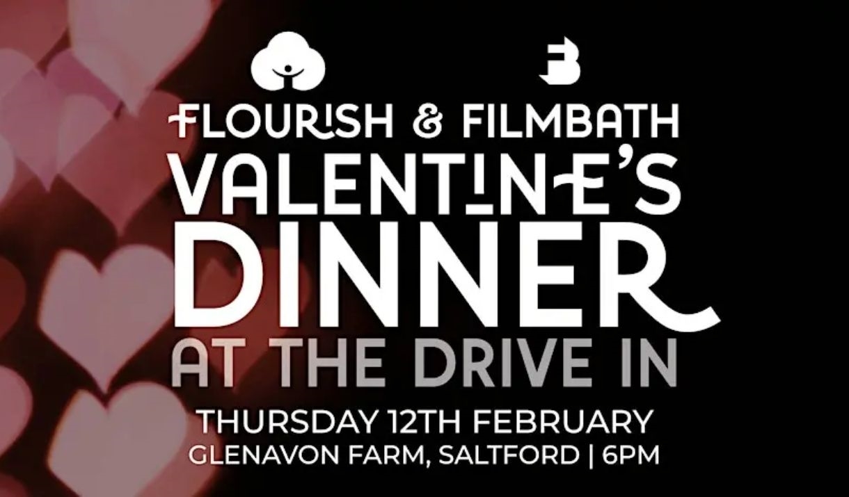 Flourish & FilmBath Valentine's Dinner at the Drive In