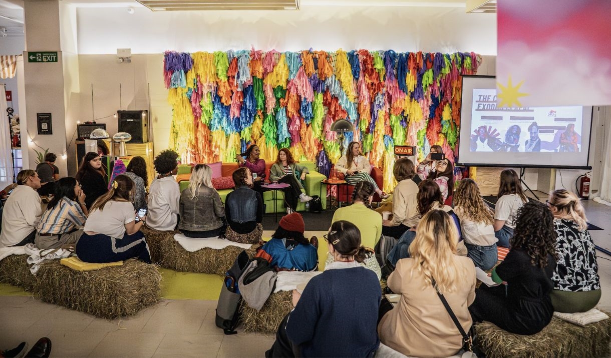 An audience enjoying talk at last year's festival