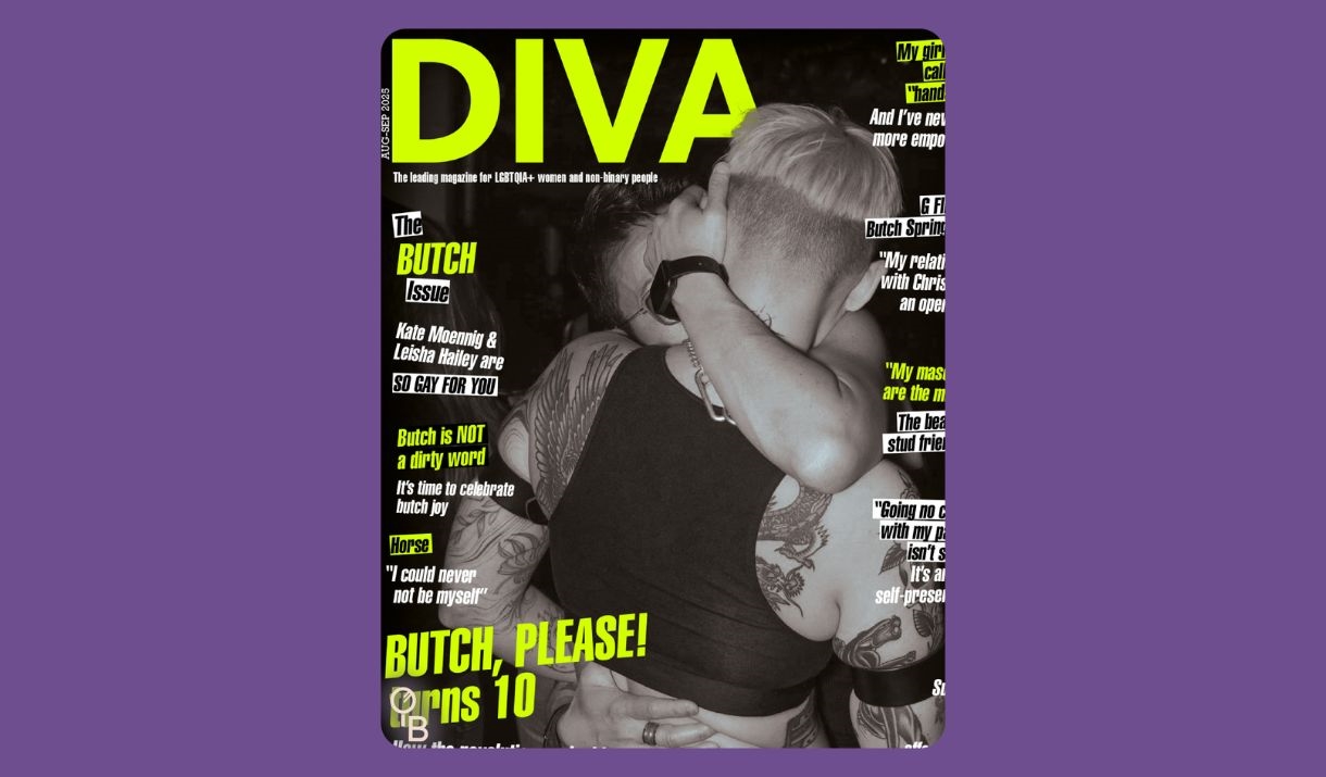 a cover of DIVA magazine