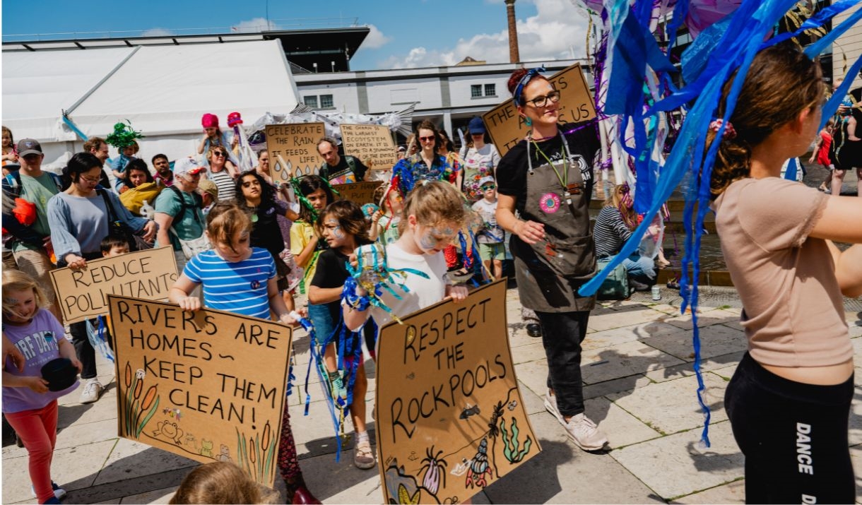 People enjoying Festival of Nature