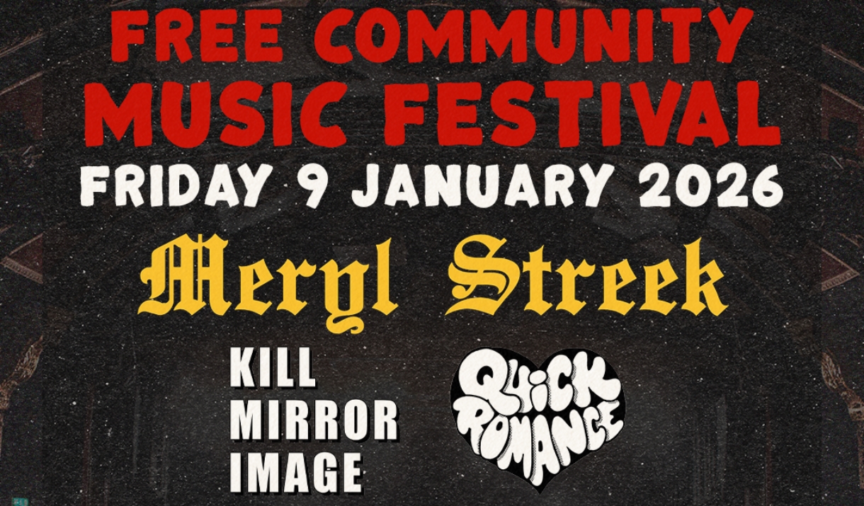 Free Community Music Festival poster