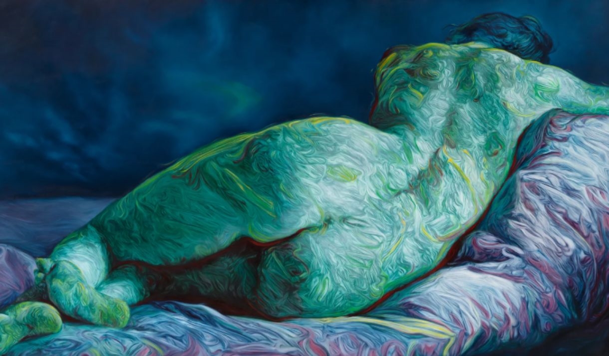 On the Way to the Leisure Centre, 2017. Image Credit Image courtesy the Artist and The Brown Collection © Glenn Brown. Photography by Mike Bruce