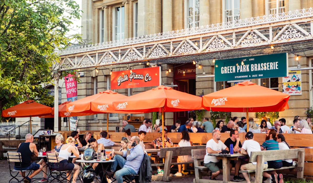 The exterior of Green Park Brasserie, Bath