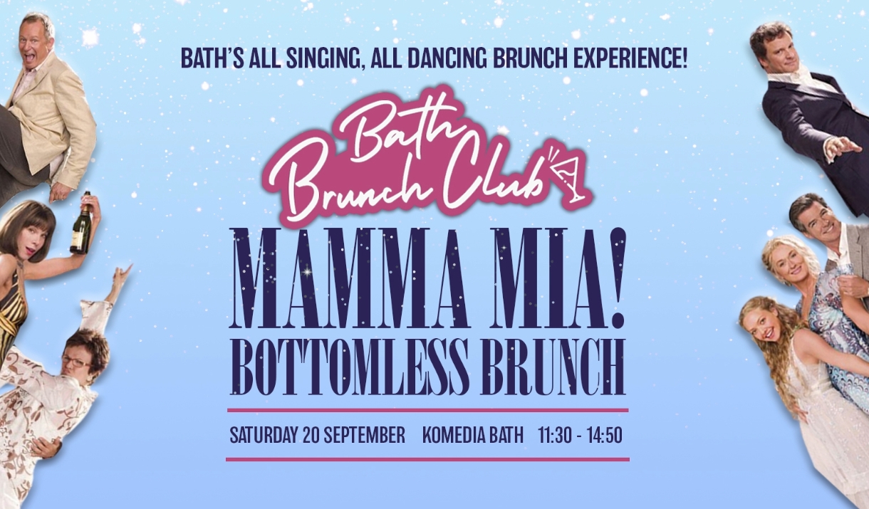Mamma Mia bottomless brunch poster