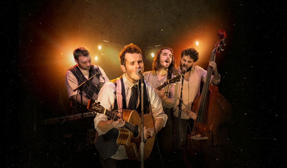 A photo of the tribute band The Mumfords & Sons Story