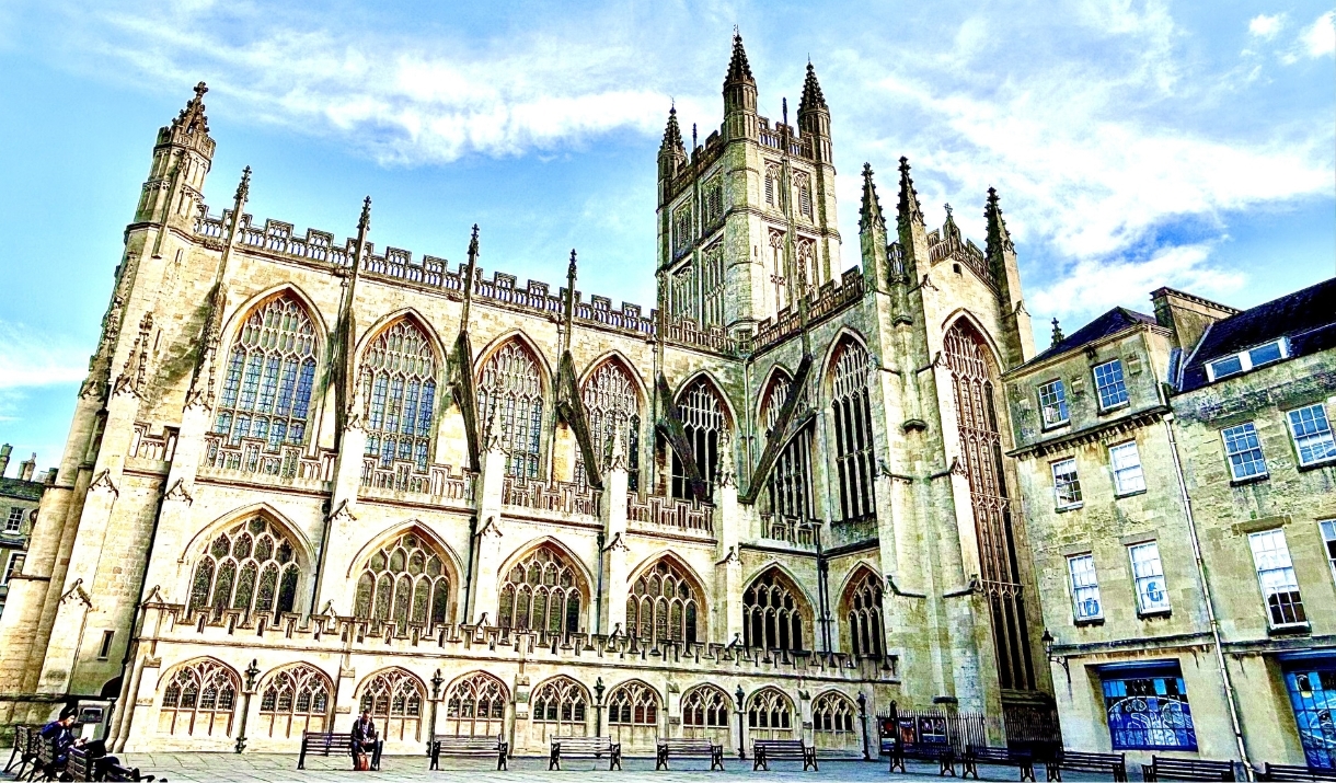 Exterior shot of Bath Abbey