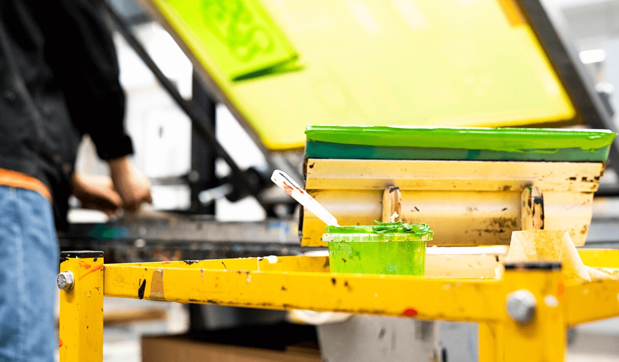 A silk screen
