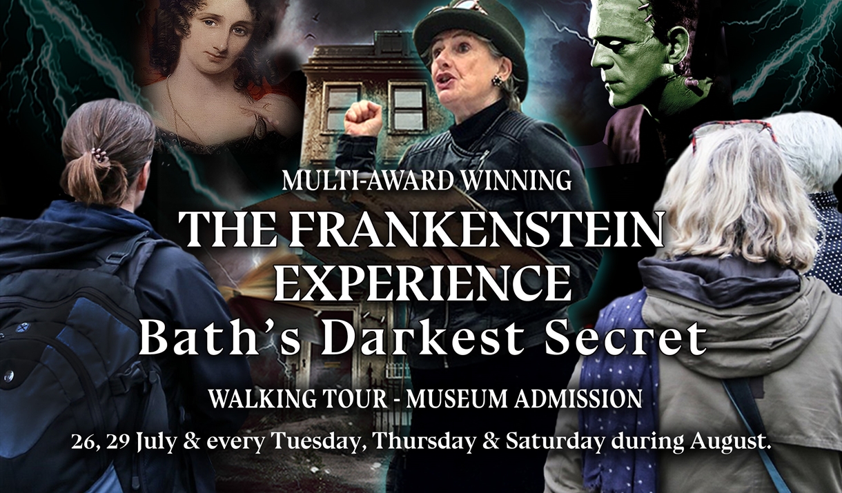 Frankenstein artwork with text and dates of tours.