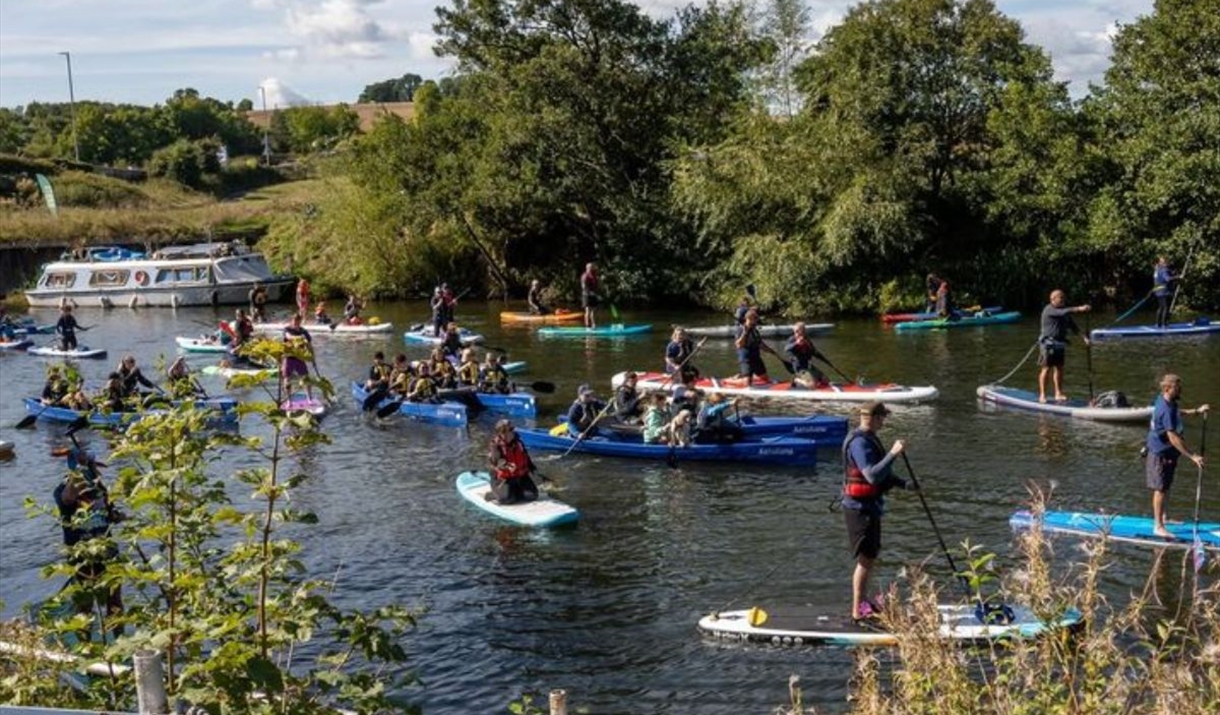 Group of people on the water