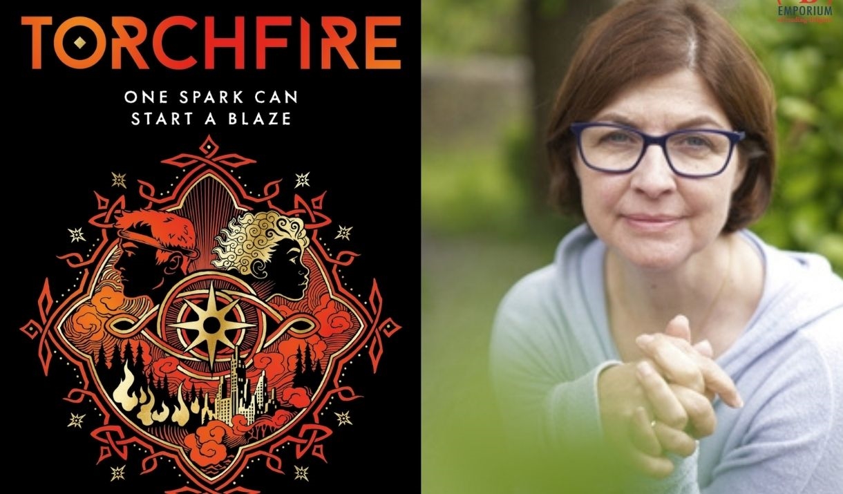 Moira Buffini and book cover.