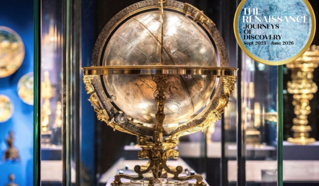 Globe in glass case