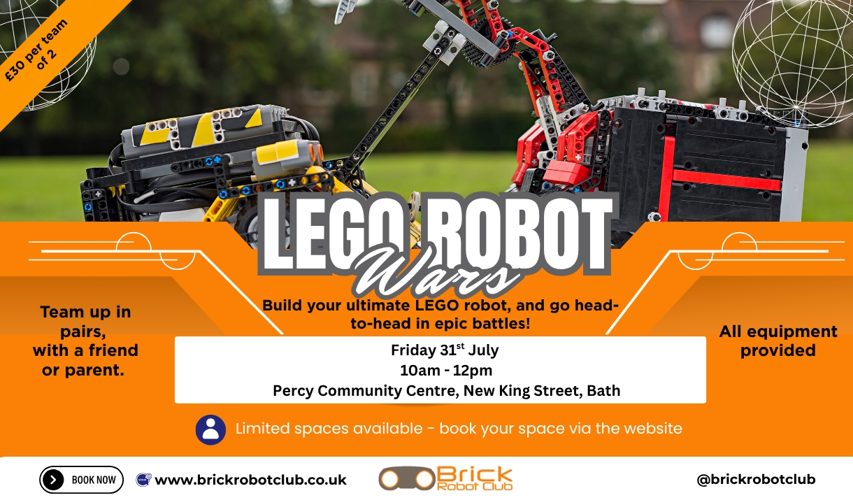 two lego robots battling