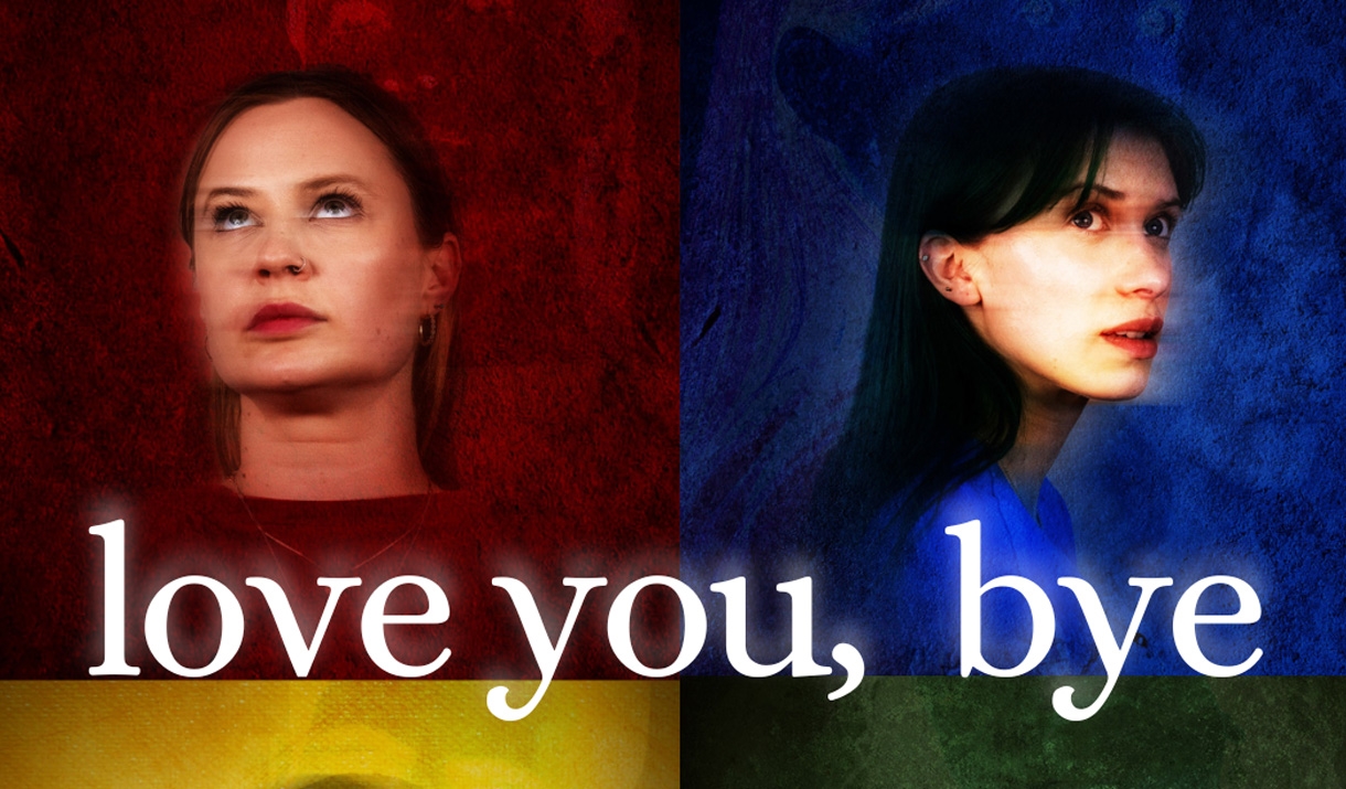 Two female heads - Love You, Bye at Ustinov Studio