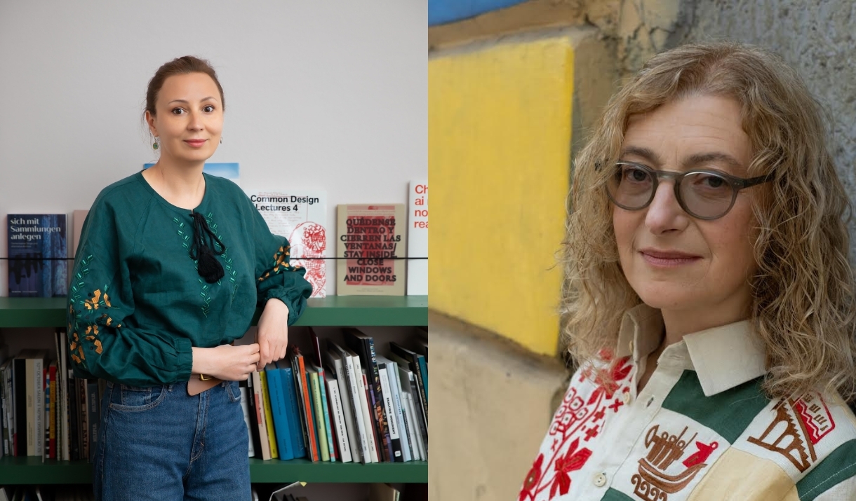 the two female speakers at the event
