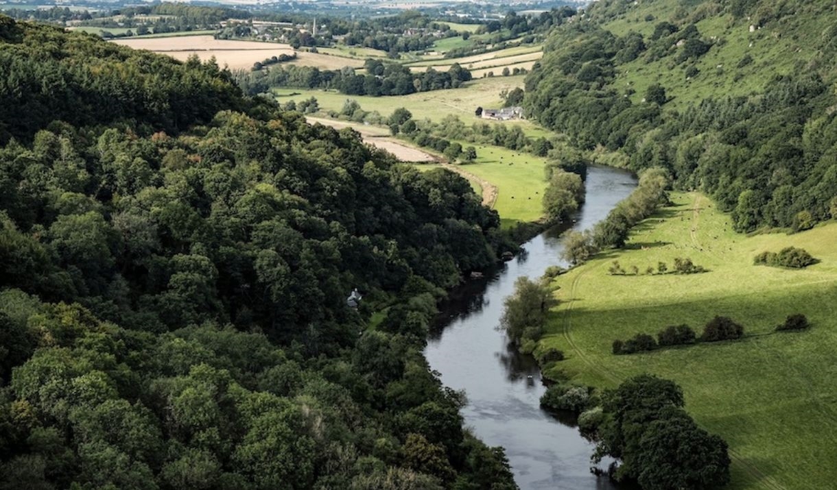 Aerial view of Wye Valley