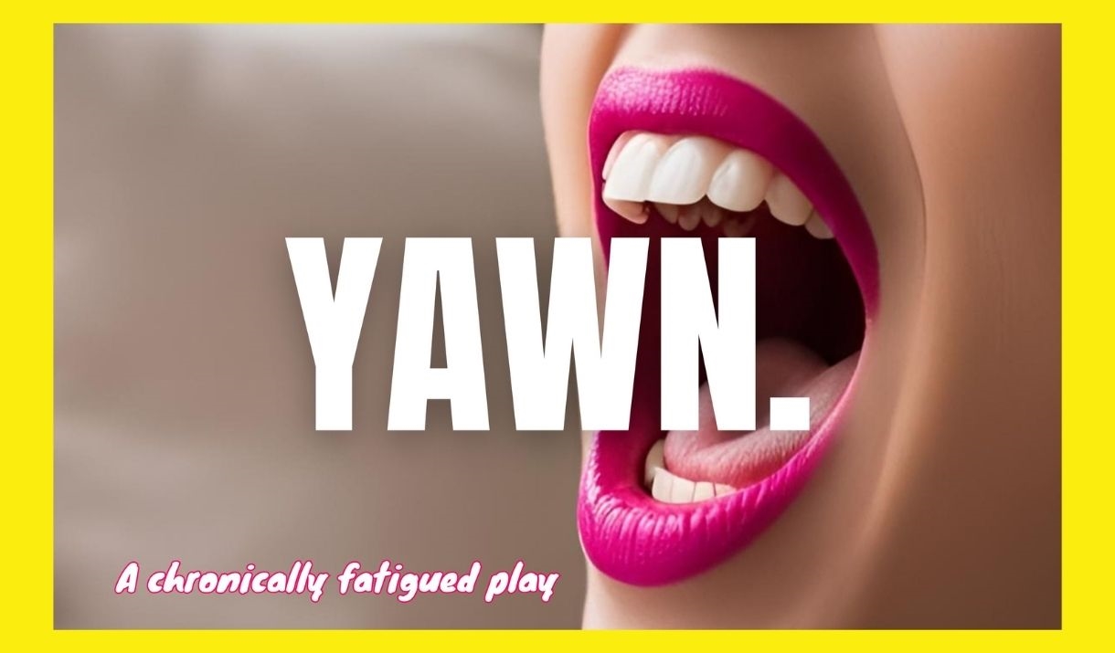a mouth yawning