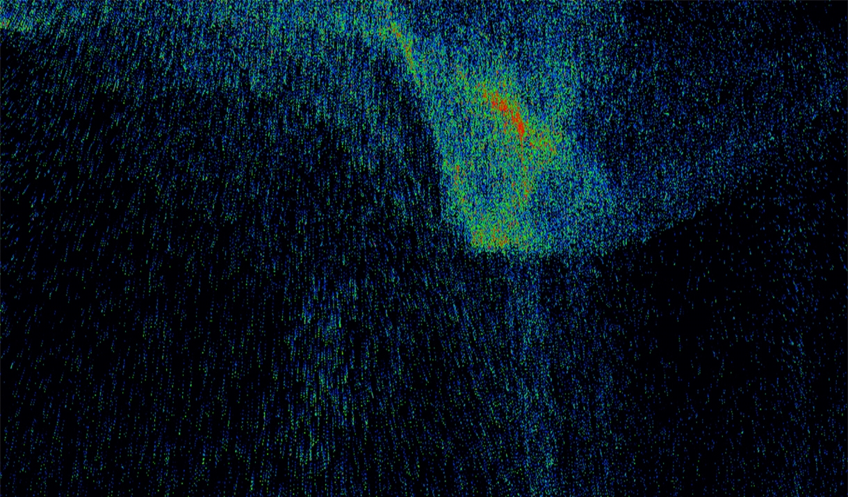 Generative particle art made using TouchDesigner by Felix Colbert