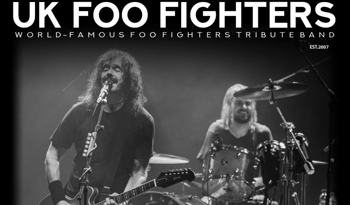 Black and White UK Foo Fighters Poster