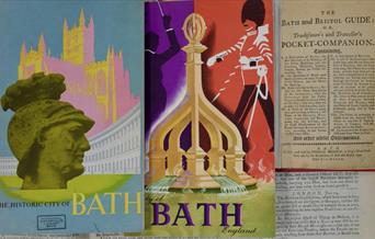 A selection of vintage tourist guides to Bath