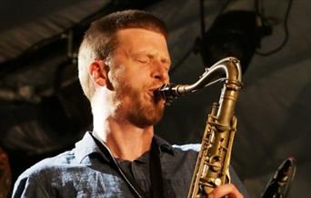 Sam Crockatt and saxaphone